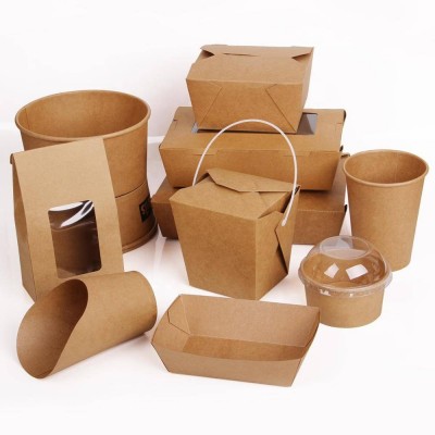 Emballage Eco Friendly Custom Food Grade Paper Fast Food Packaging