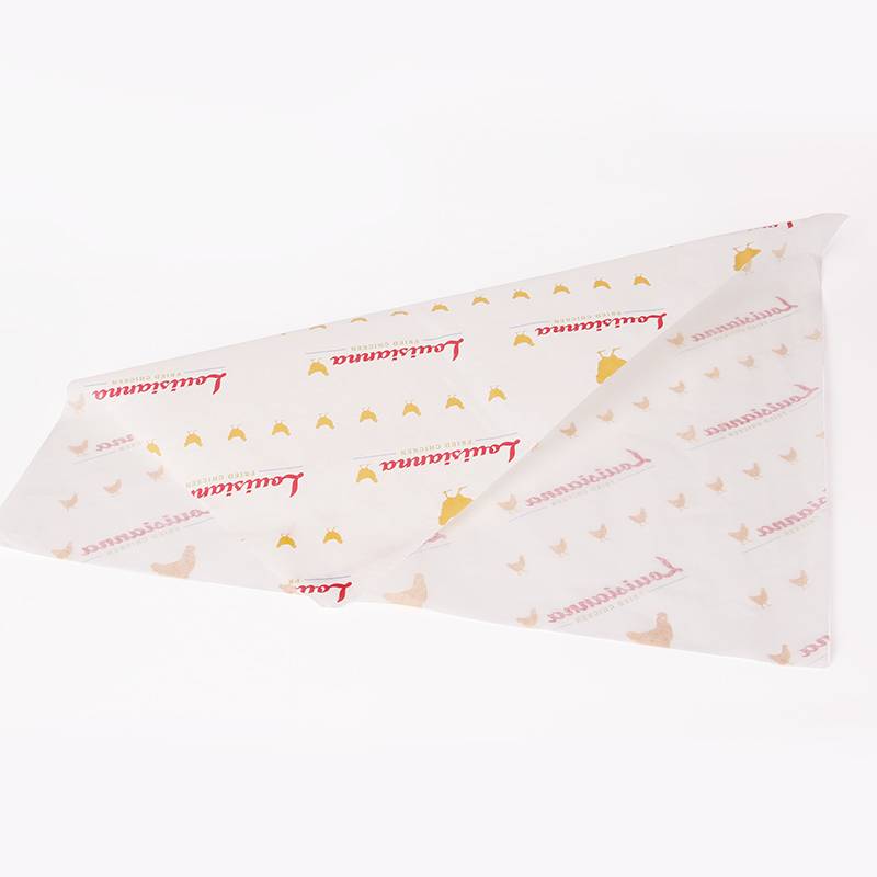 Printed Greaseproof Paper,High Quality Food Grade Greaseproof Paper Raw Material Burger Wrapping Paper In Sheets